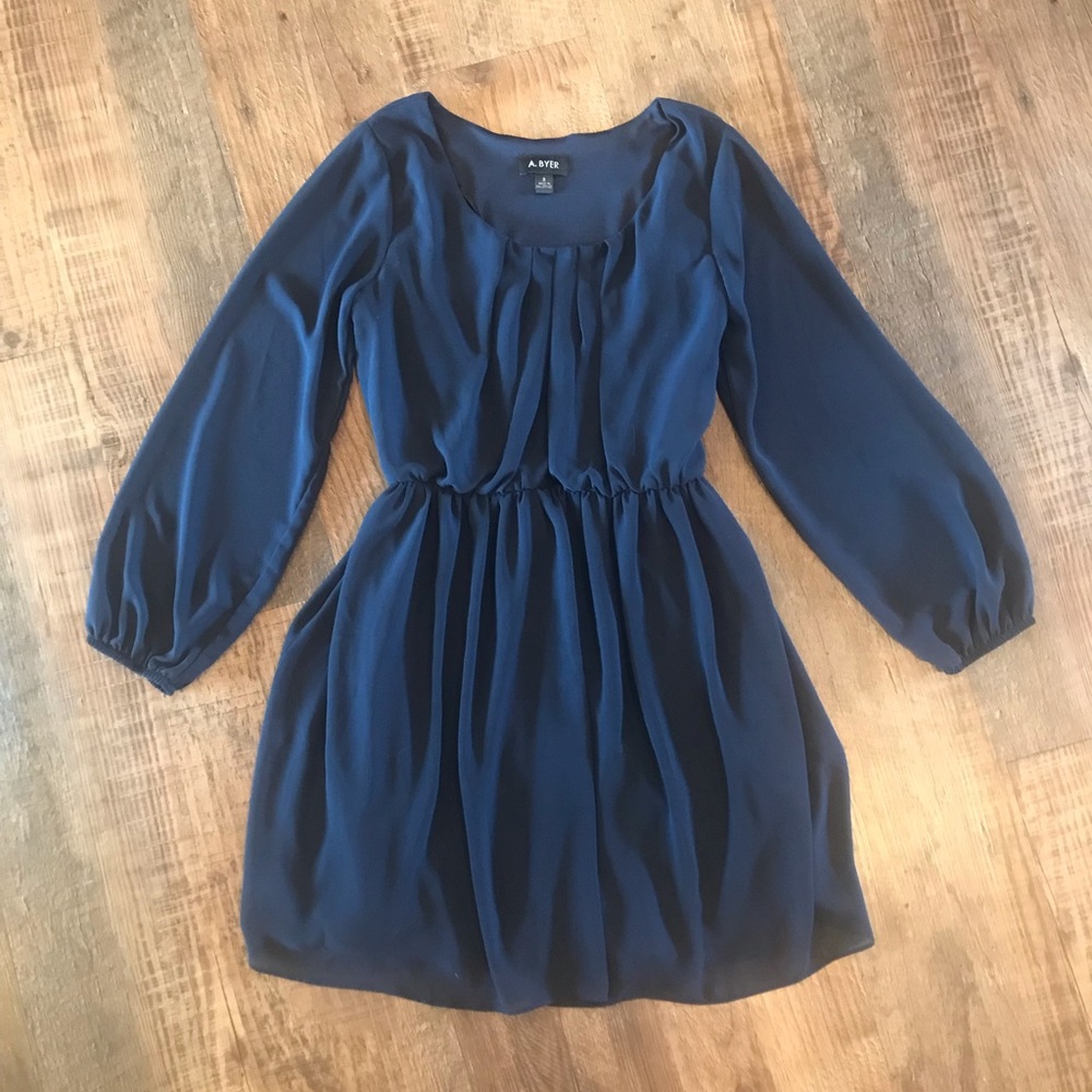 Small A. Byer Navy Dress